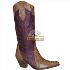 Bota texas amassada cano laranja sv8962